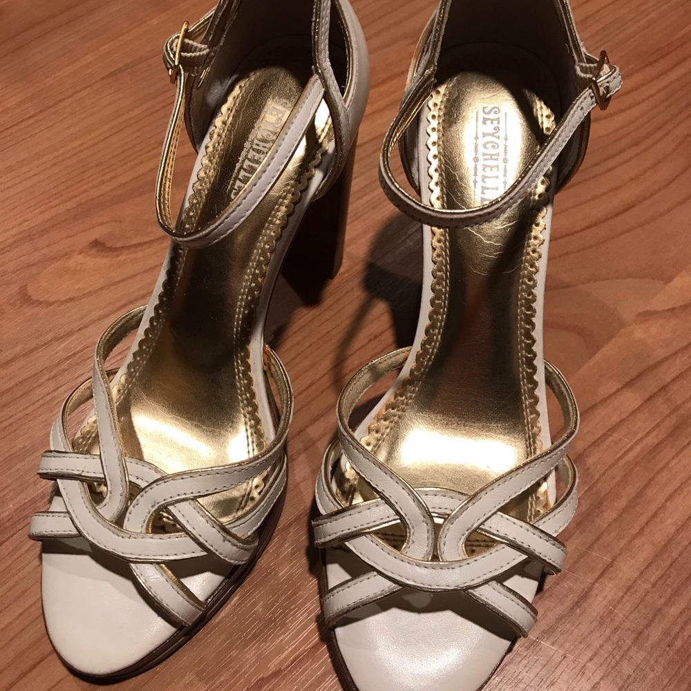 Seychelles White/Gold Statement Platforms